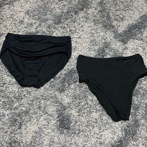 2 women’s size medium swimsuit bottoms high waist